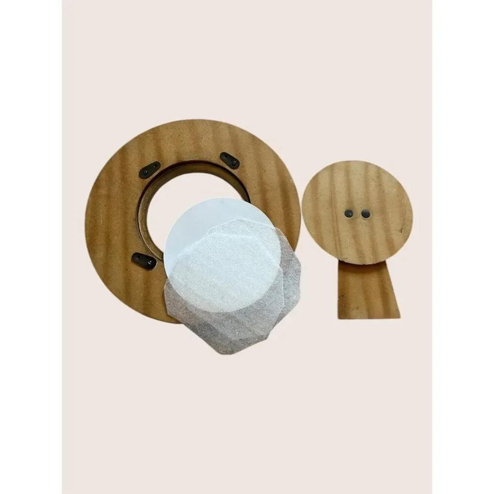 🖼️ MOSAIC INDIAN HANDICRAFT 4X4 ROUND PHOTO FRAME NWT MIRROR REFLECTIVE EFFECT